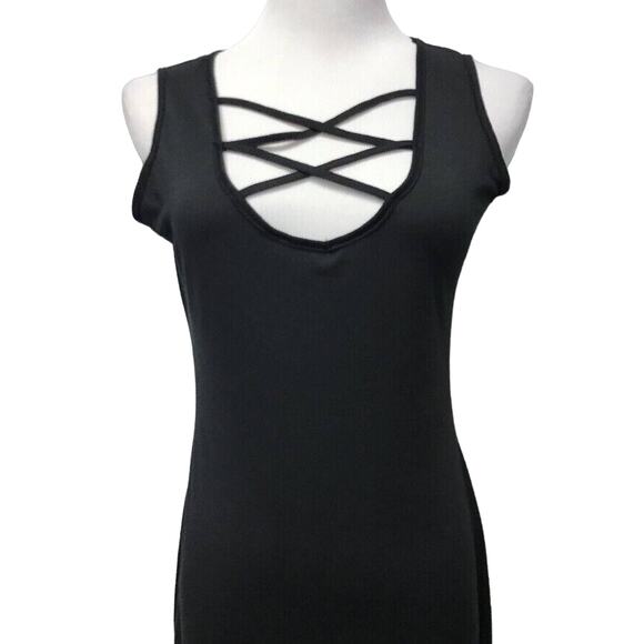 Yoins Dress Womens Large Sheath Black - Picture 3 of 8